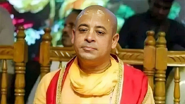 চিন্ময় কৃষ্ণ দাশ ব্রহ্মচারী। ছবি: সংগৃহীত