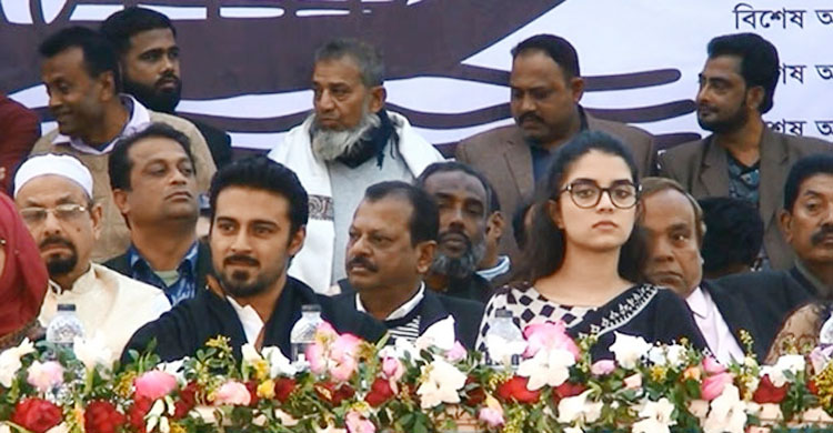সন্ত্রাস-দুর্নীতি, চাঁদাবাজ, দখলবাজ ও মাদকমুক্ত বাগেরহাট গড়ার প্রতিশ্রুতি দিলেন বাগেরহাট-২ আসনের আওয়ামী লীগের প্রার্থী বঙ্গবন্ধুর ভ্রাতুষ্পুত্র শেখ হেলালের ছেলে শেখ সারহান নাসের তন্ময়।
