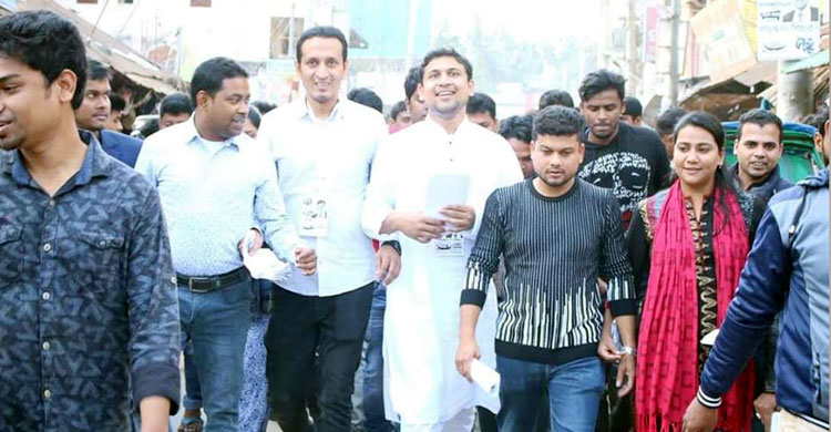 সারাদেশে ভোটারদের দ্বারে-দ্বারে ছাত্রলীগ