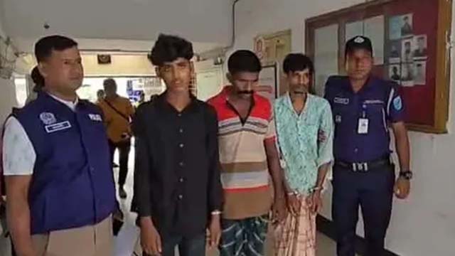 আটক ৩ ধর্ষক। ছবি : সংগৃহীত