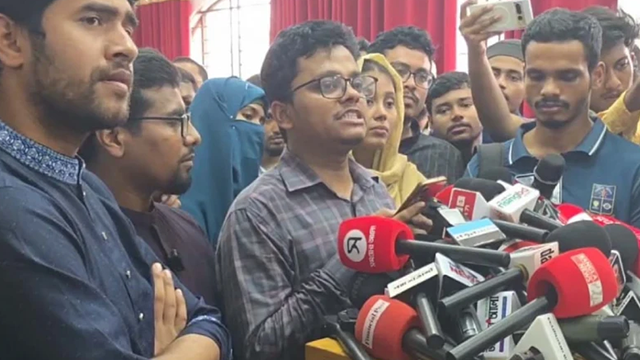 ঢাবি শিবিরের প্যানেল ঘোষণা। ছবি : সংগৃহীত