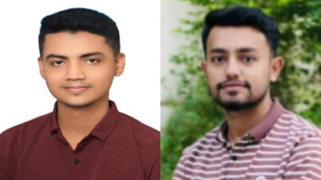 বাঁ থেকে এম.এম. মুন্না ও নাহিদ কবির