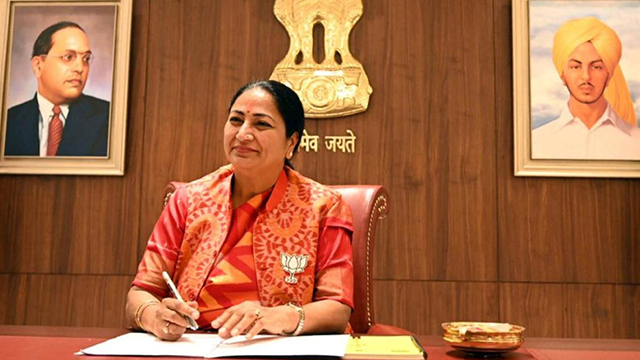 ভারতের রাজধানী দিল্লির মুখ্যমন্ত্রী রেখা গুপ্তা