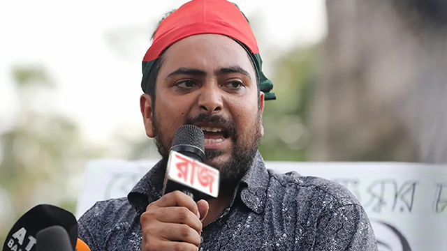 জাতীয় নাগরিক পার্টির আহ্বায়ক নাহিদ ইসলাম। ফাইল ছবি